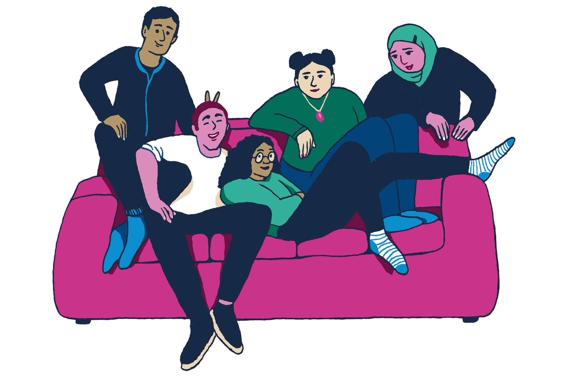 Illustratie Jeugdhonk Kenjedie