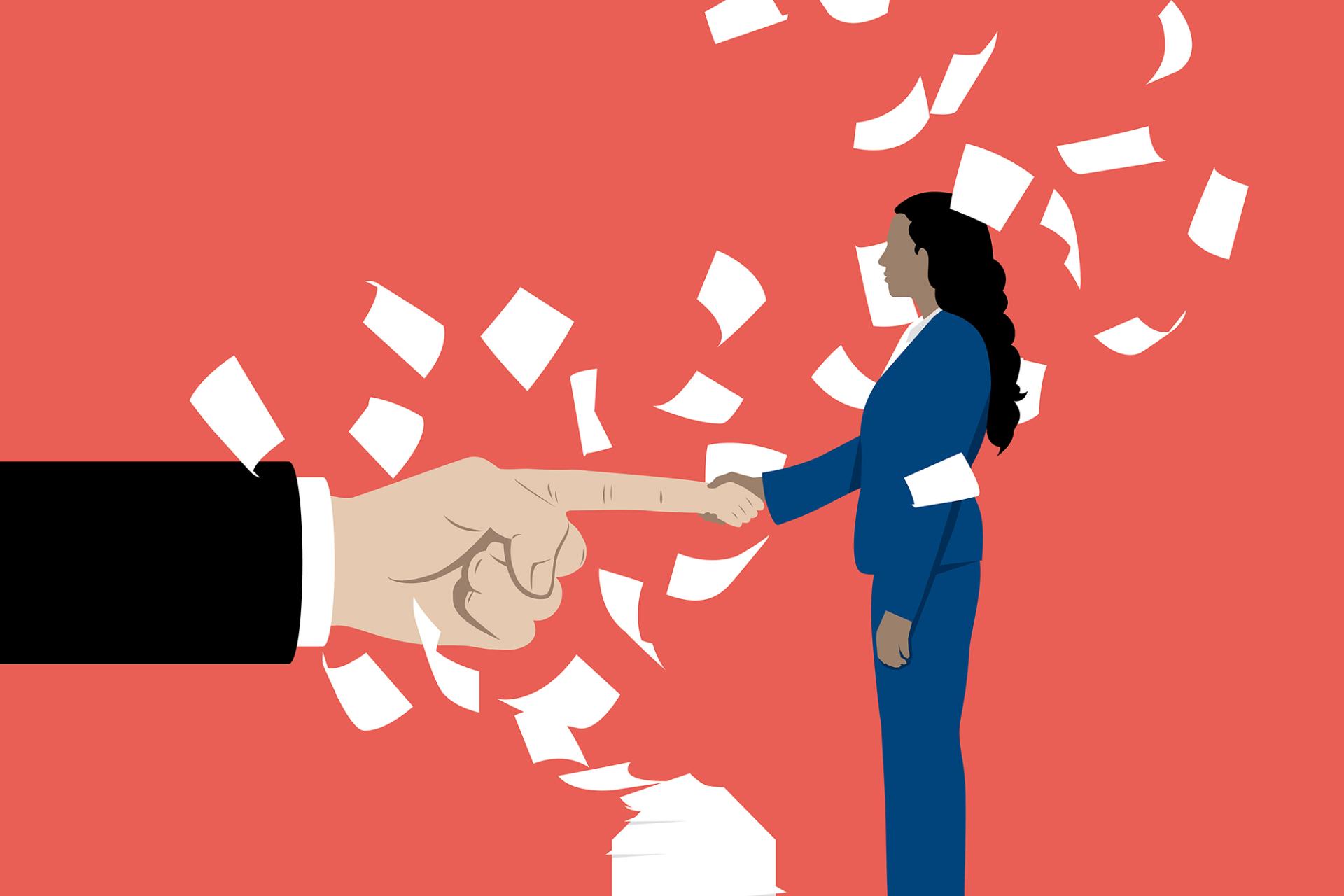 Illustratie helpende hand