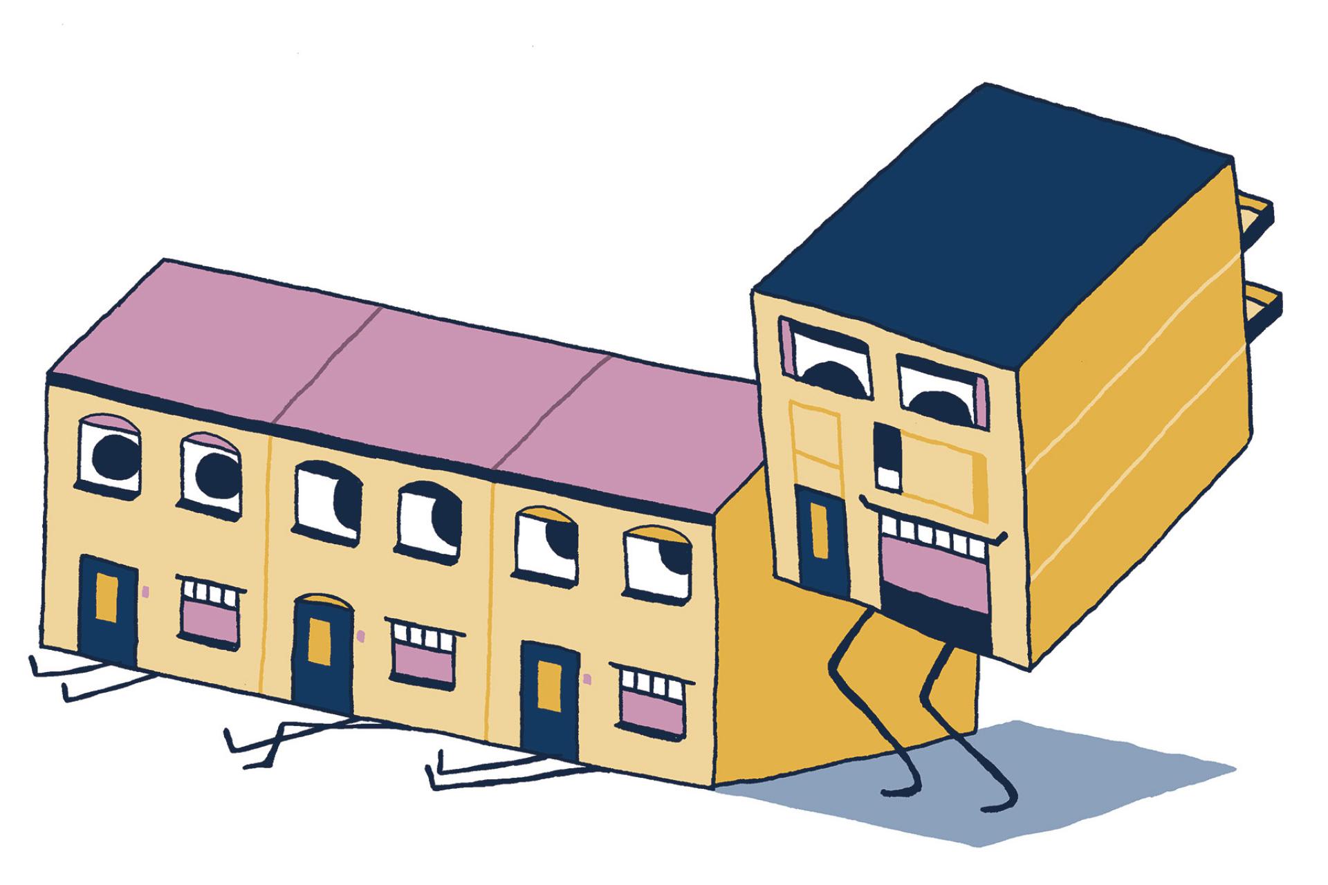 Illustratie huizen