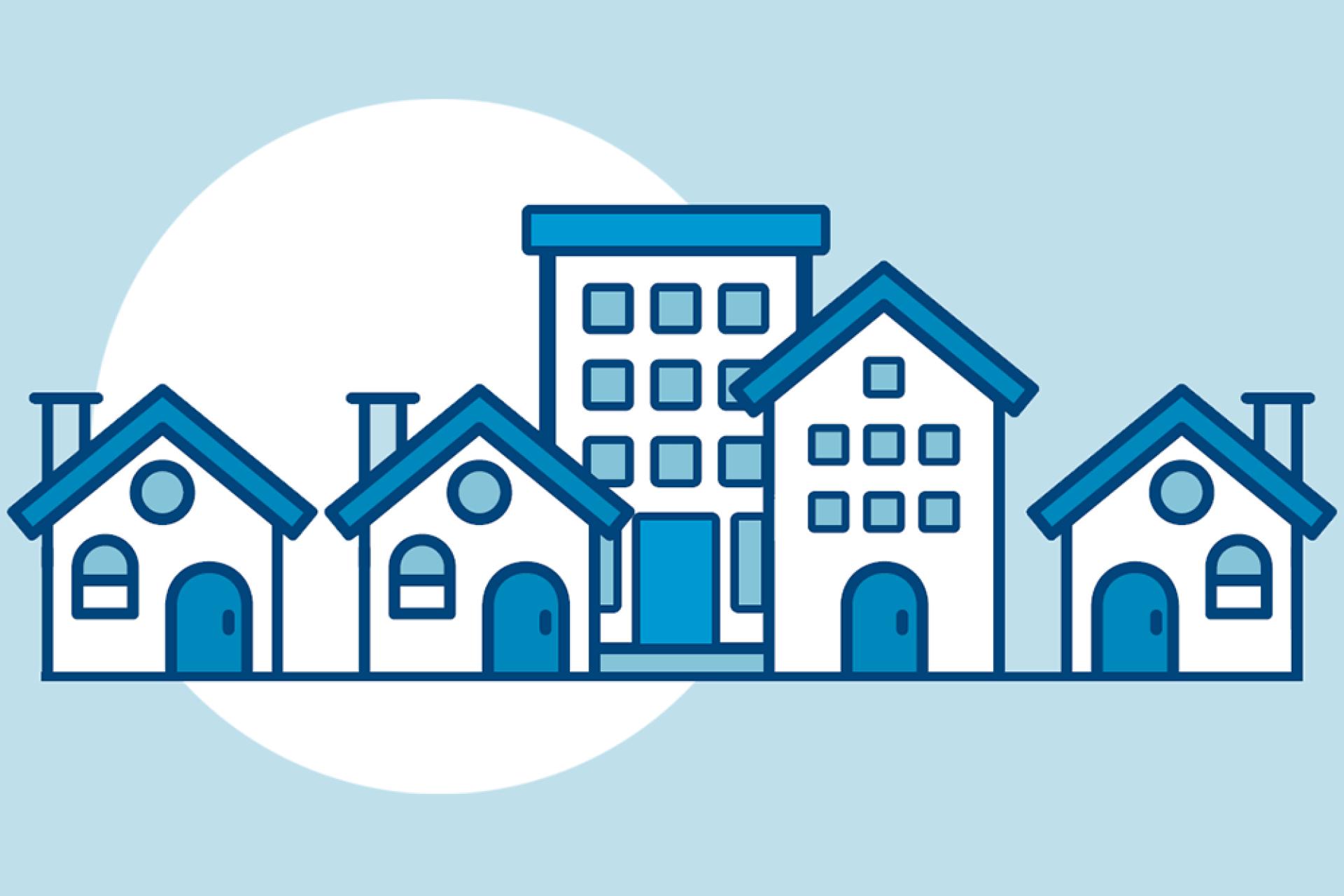 Illustratie huizen