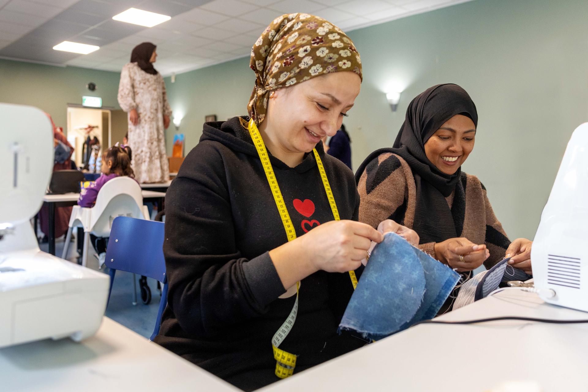 Naaiatelier in Woonschool Enkhuizen
