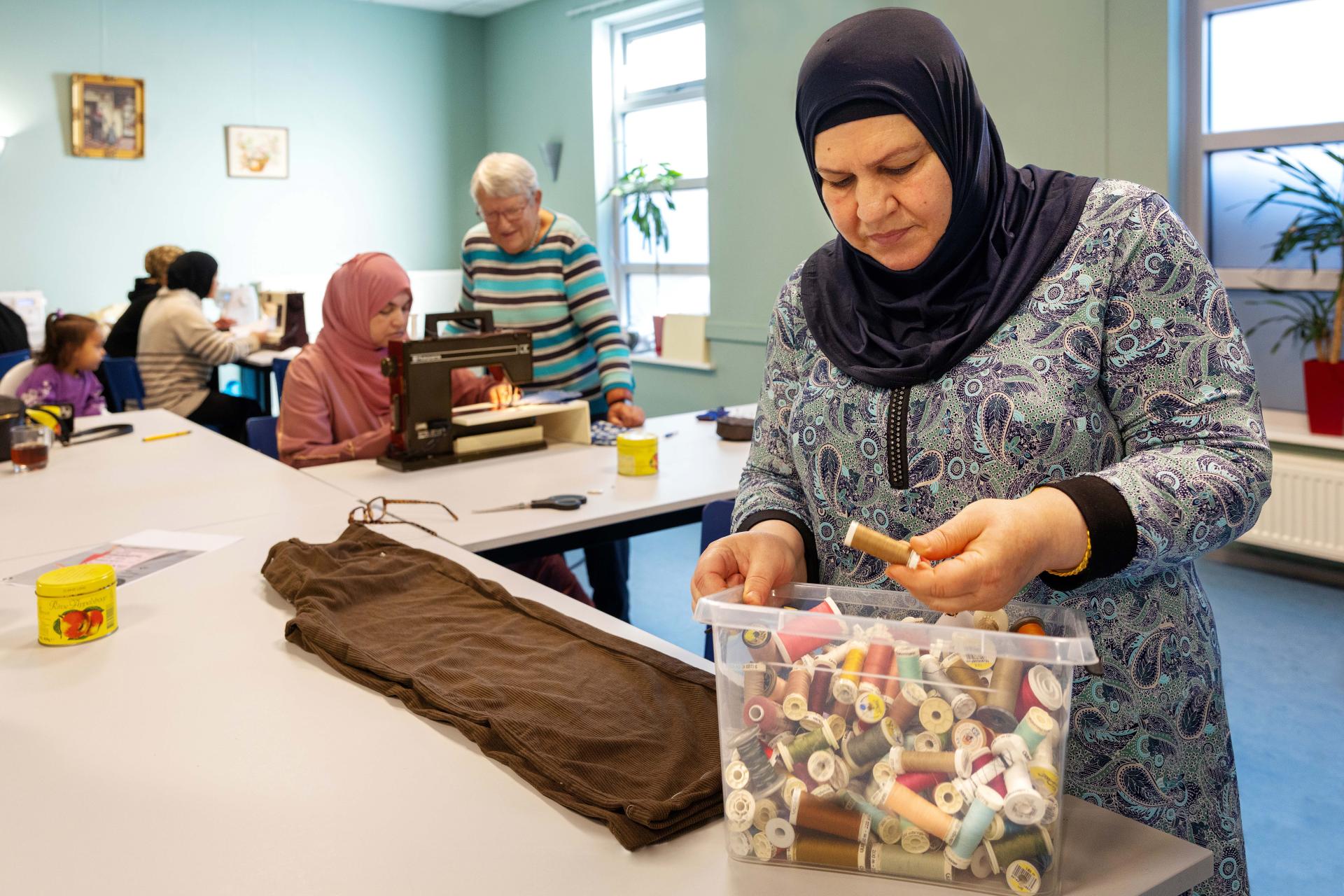 Naaiatelier in Woonschool Enkhuizen