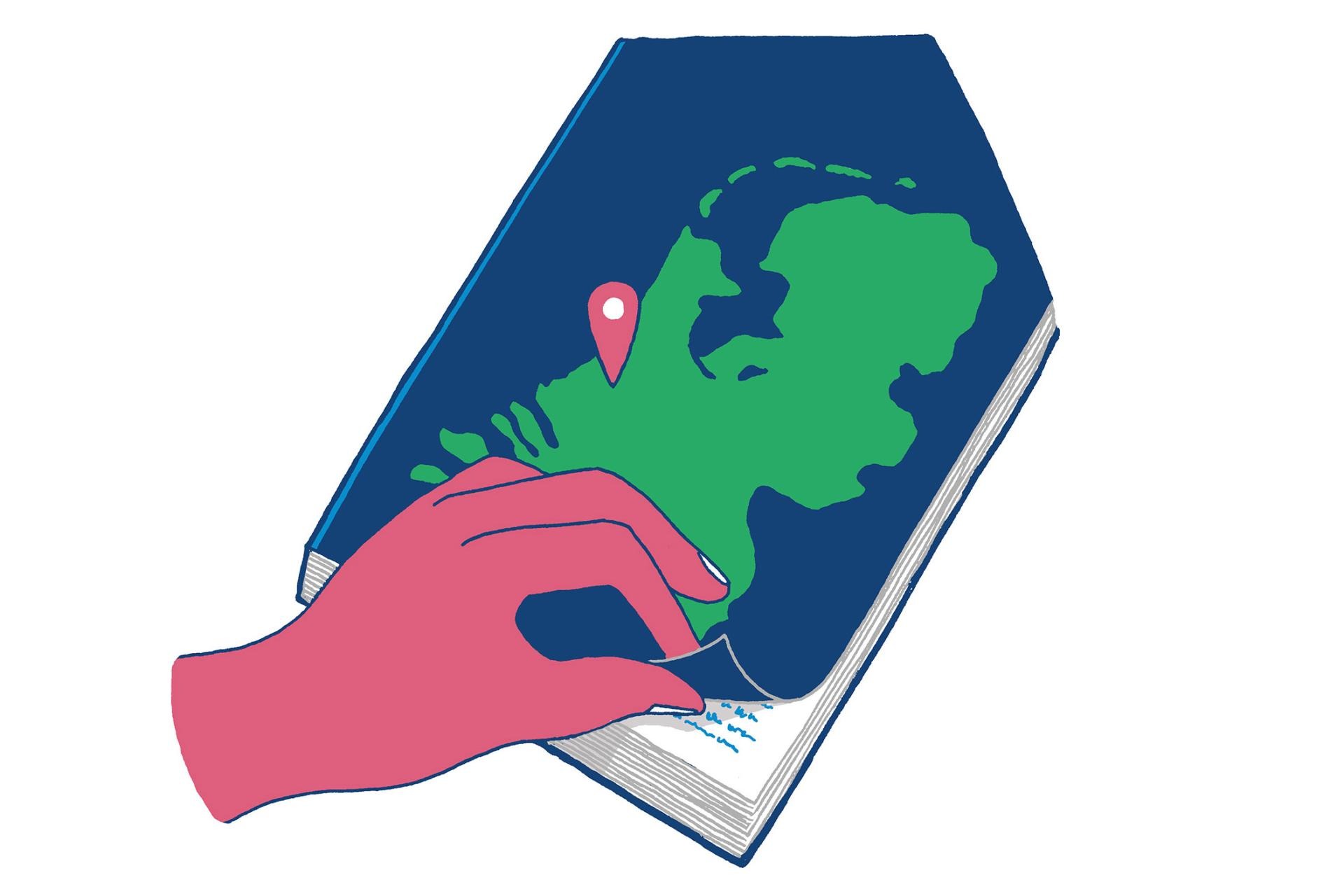 Illusratie Lokale gids sociale huur - illustratie van Yoko-Heiligers