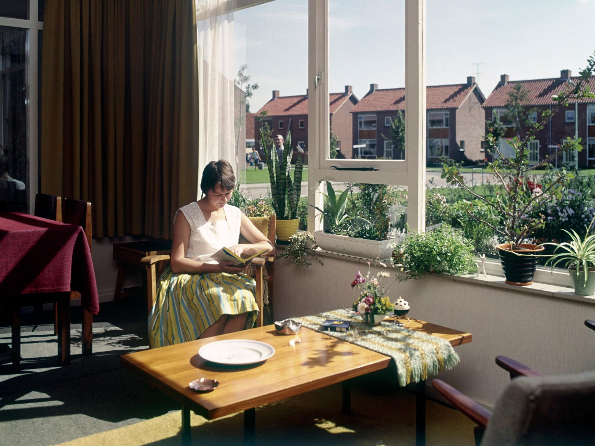 Woonkamer begin jaren '60