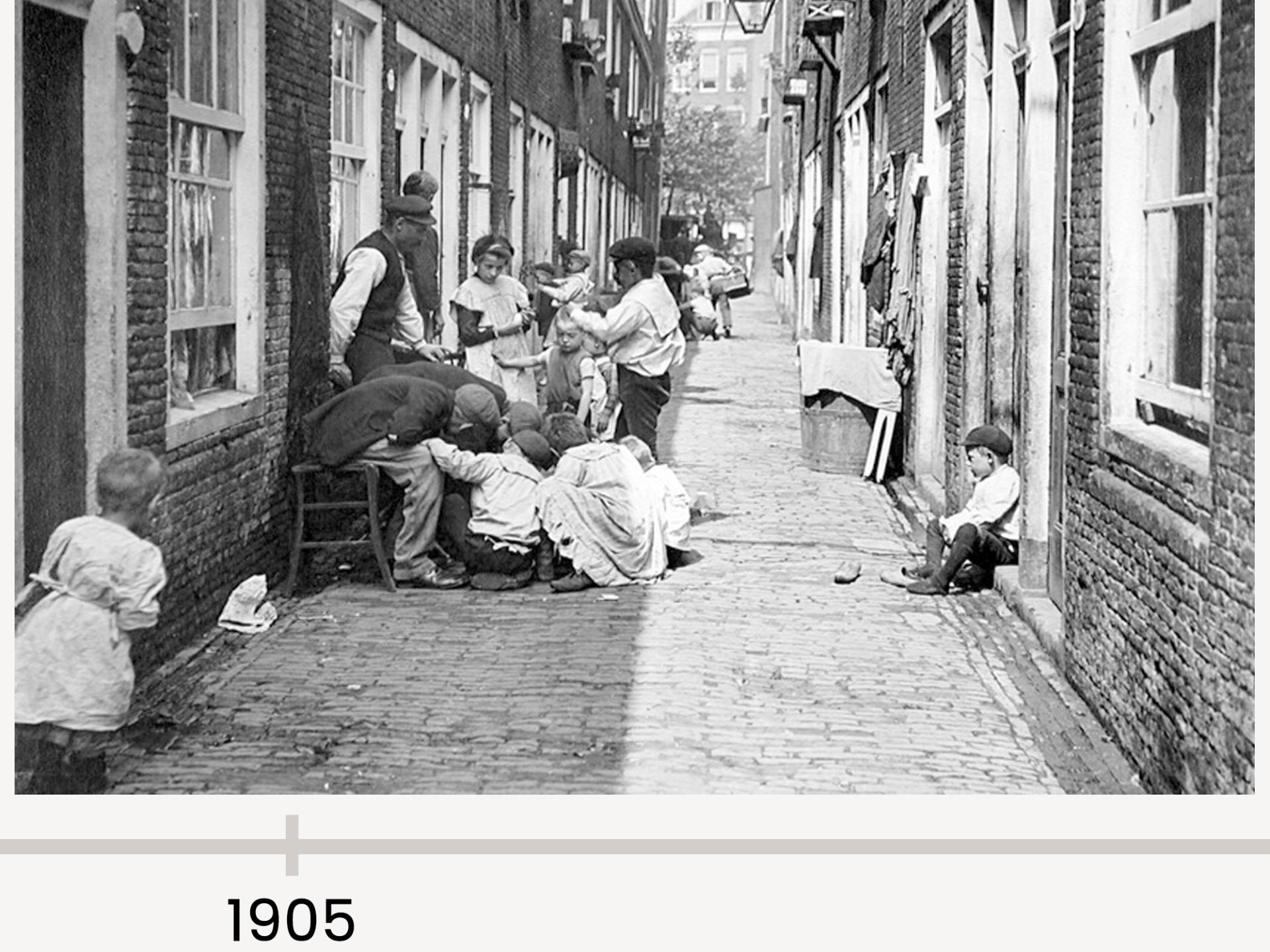 Arbeidersbuurt in Rotterdam 