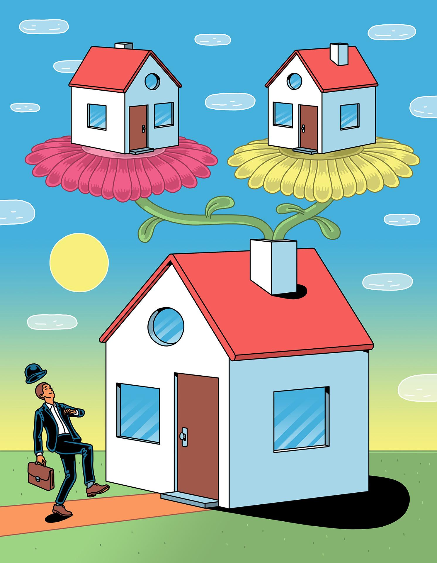 Illustratie huizen