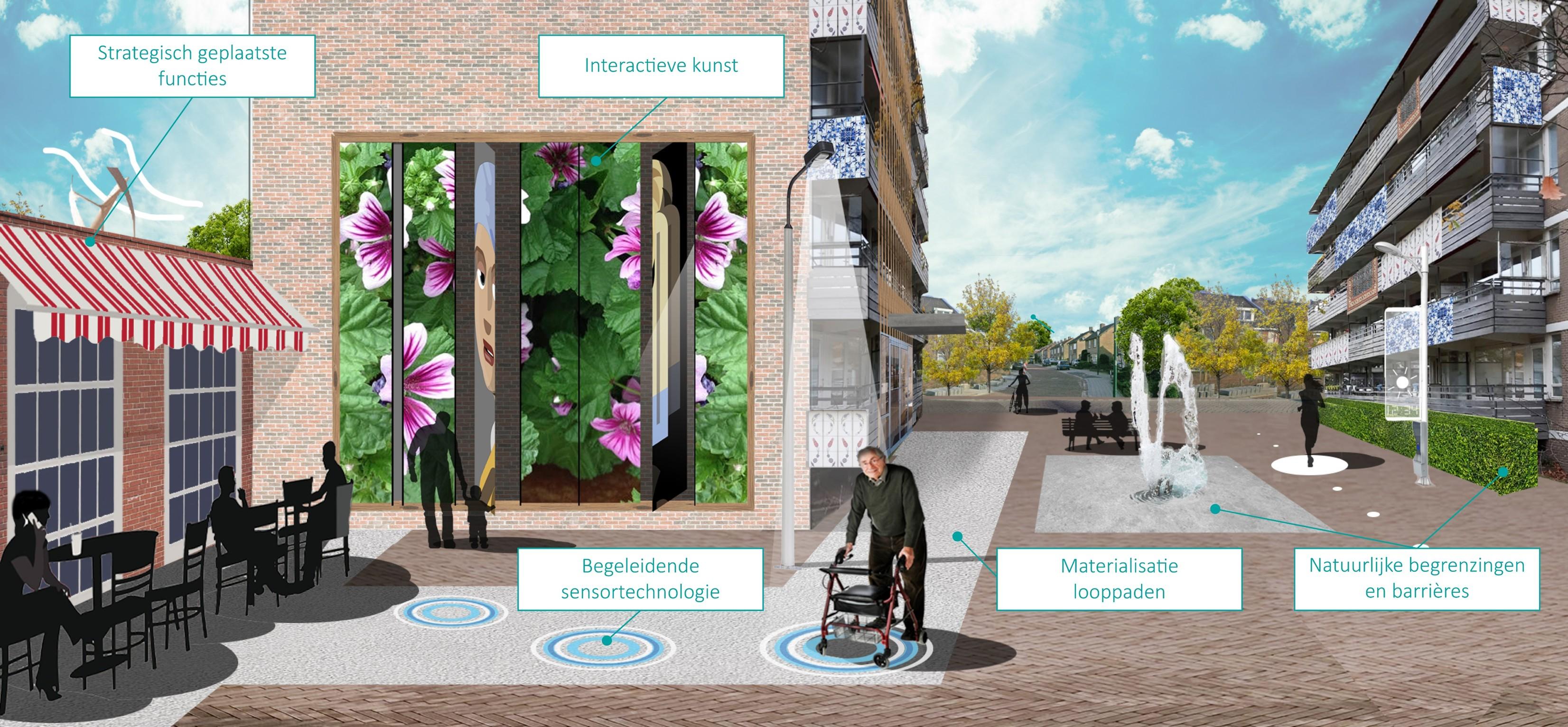 Artist Impression: Slimme wijk - illustratie: Masi Mohammadi